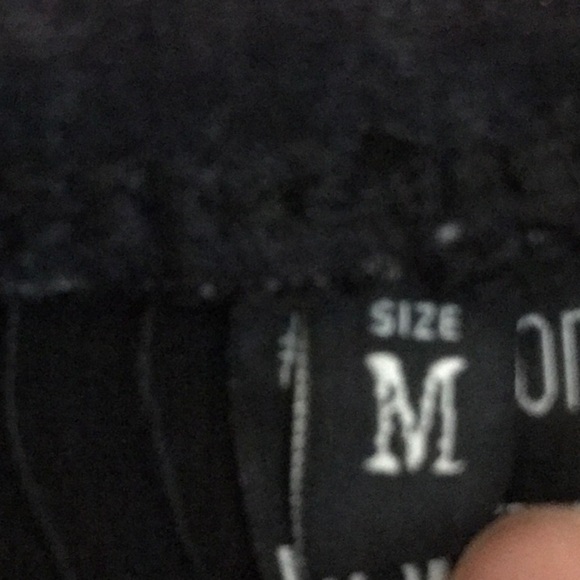 REWASH Juniors Medium Dark Leopard Print Skinny Knit Pants - Picture 8 of 13